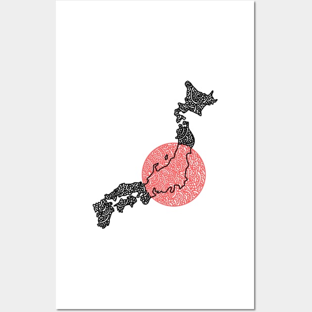 Japan - Land of the Rising Sun Wall Art by Naoswestvillage